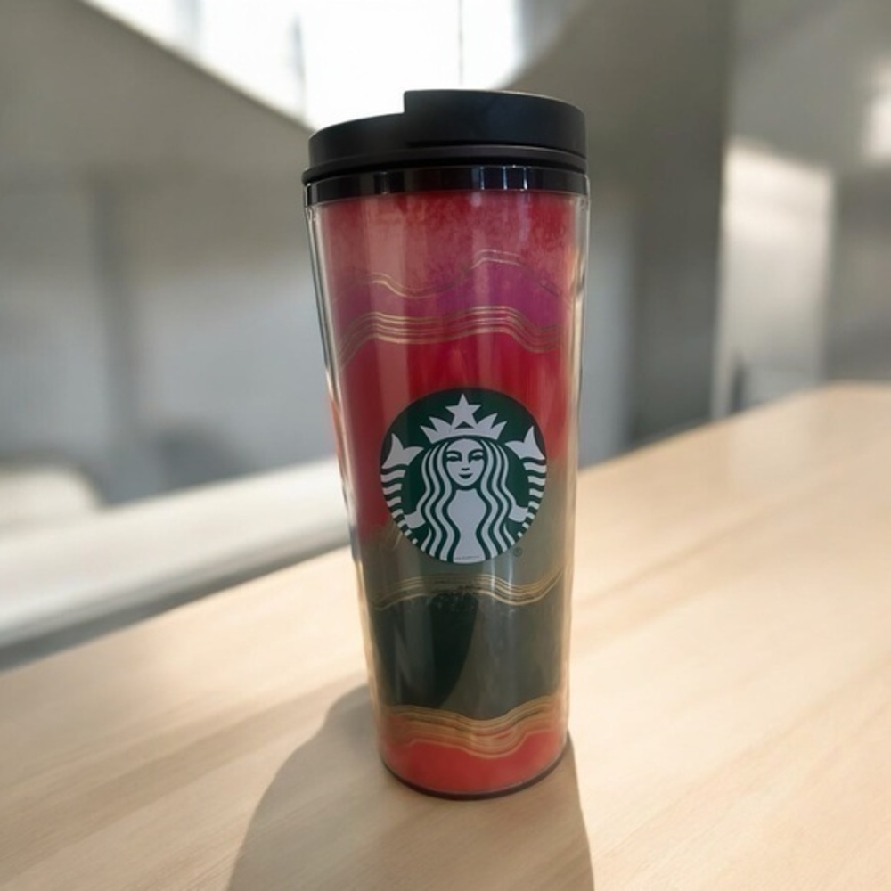 Starbucks 2021 Holiday Travel Tumbler - 16oz - Red and Green